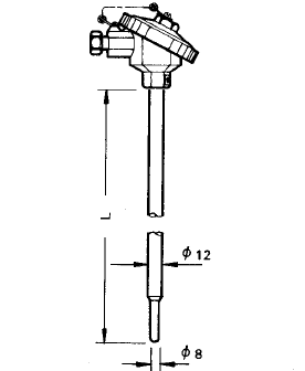 WZP-1312A無固定防水接線盒引進(jìn)型熱電阻安裝圖片