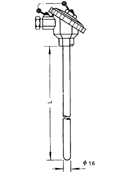 WRN-130無固定防水裝配式熱電偶安裝圖片