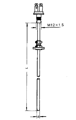 WREK-402固定卡套法蘭鎧裝熱電偶安裝圖片