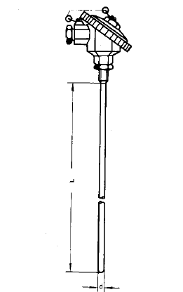 WZPK-136S無固定防水式鎧裝鉑熱電阻安裝圖片